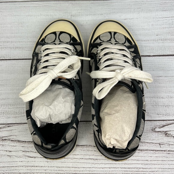 Womens Coach Barrett Signature Canvas black Sneakers size 5.5 - Picture 12 of 15